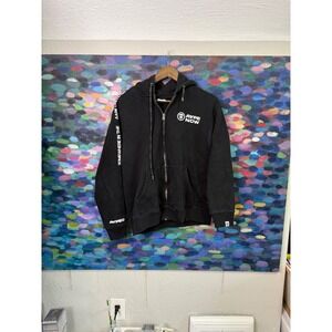 AAPE BY A BATHING APE Black Zip Up Hoodie Size M  Aape kids kids